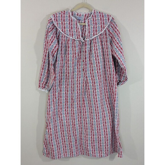 Other - Lanz of Salzburg Dress Womens Small Floral Vintage Lace Nightgown Cottagecore
